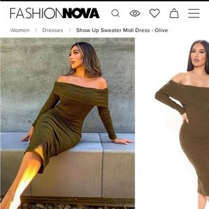 Fashion Nova Midi Dress